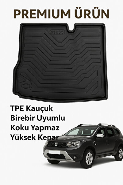 Black Gold Dacia Duster 4x2 2018+ ile Uyumlu Bagaj Havuzu 3D Premium