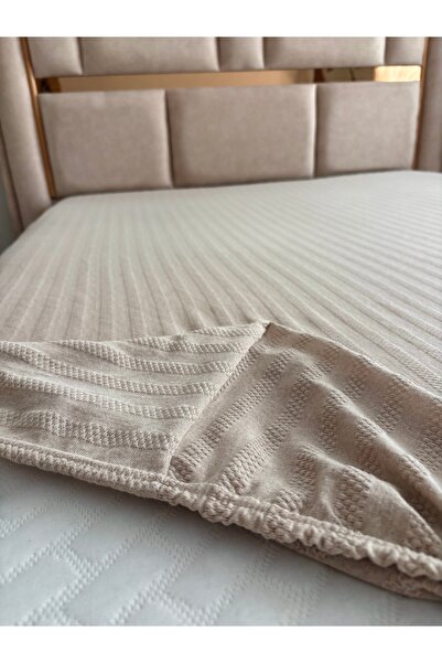 Demya Home 100% Cotton Single / Double Fitted Sheet (1St Layer) Class Domestic Production)