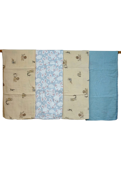 Mimiko غطاء موسلين بطبقتين 100% قطن فائق النعومة، قابل للتنفس، غطاء للأطفال 8...