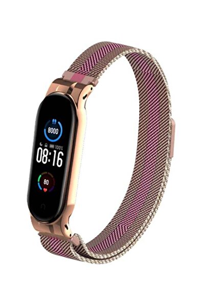 ineix حزام بديل مغناطيسي فولاذي لـ Mi Band 5