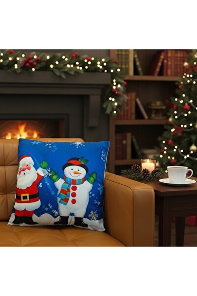 OEM Fata de perna decorativa pentru Craciun, cu fermoar interior, poliester, 6220-2505