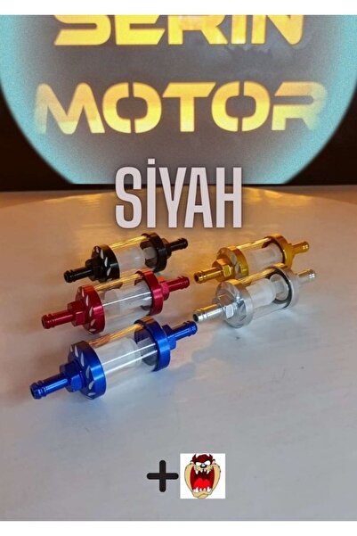 GMS CG Cup Motosiklet Temizlenebilir Siyah Benzin Filtresi+stcker