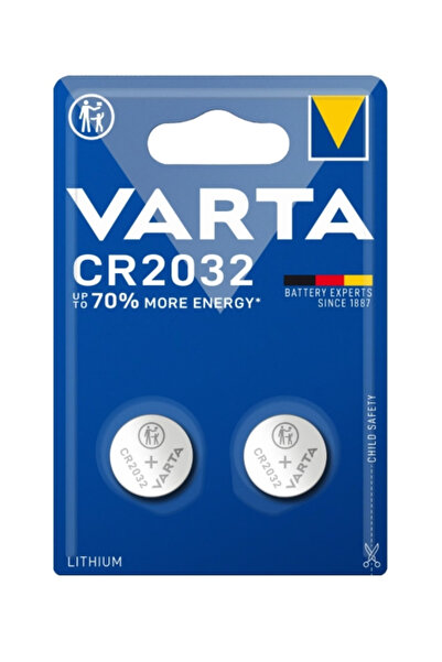 Varta Set 2 Baterii CR2032, Varta, Lithium, Argintiu