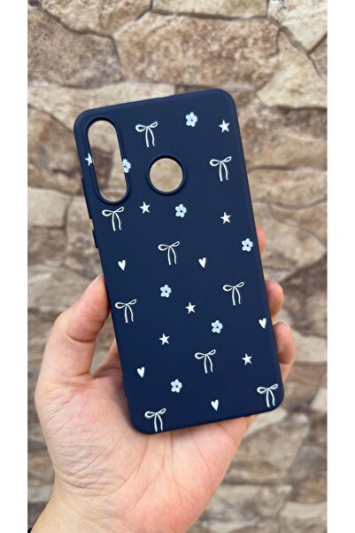 Vip Case Huawei P30 Lite Uyumlu Mini Fiyonk Desenli Silikon Darbe Emici Klasik Korumalı Rubber Kılıf