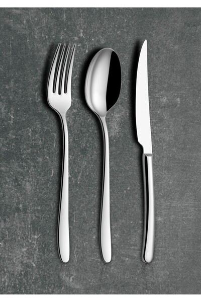 Arsel Miray Sade 72 Parça 12 Kişilik Çatal Kaşık Bıçak Takımı 304 Kalite 3mm