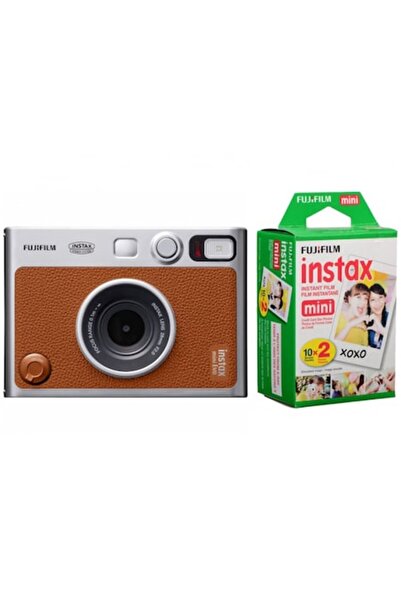 Fujifilm Instax Mini Evo Instant Camera Brown + Mini Film 2x10
