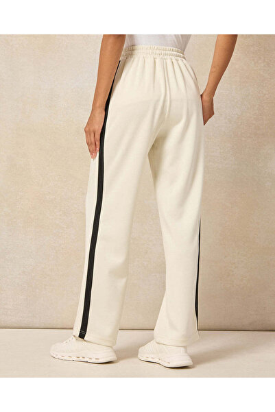 REDTAG Women Ivory Side Tape Detail Active Pants