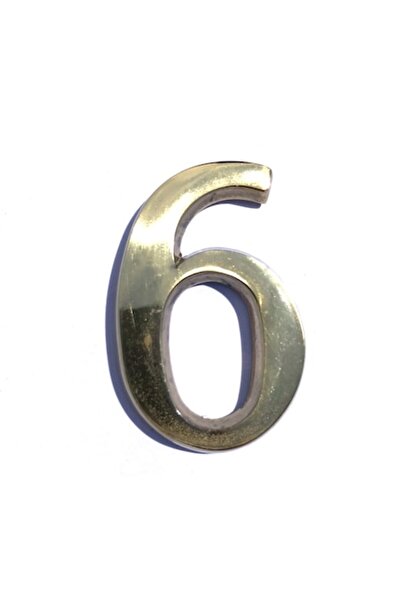 ICON TOOLS Apartment Door Number, ICON TOOLS, Brass, Gold, 50mm, Digit 6 or 9