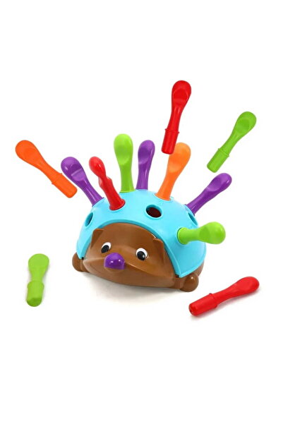 Doris Montessori educational toy Hedgehog 14 elements with sorter, bright colors, develops coordination