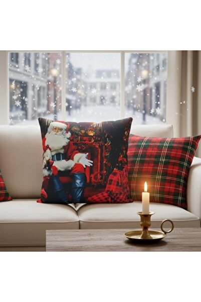 OEM Decorative Christmas pillowcase, with inner zipper, polyester, 6220-2508