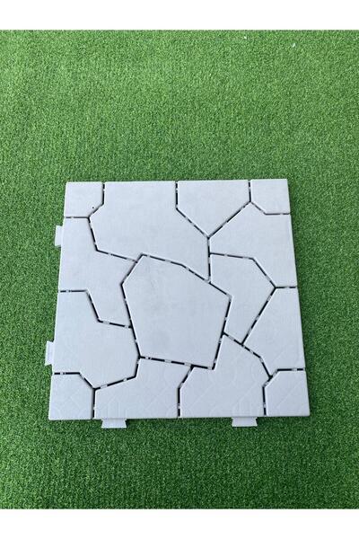 efestrend Plastik Deck – Taş Desen Zemin Kaplama Karosu (50X50 Cm) (4 Adet)