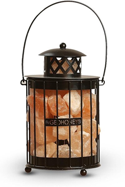 Geohoney Himalayan Salt Lamp with Chunks - Hanging Lamp