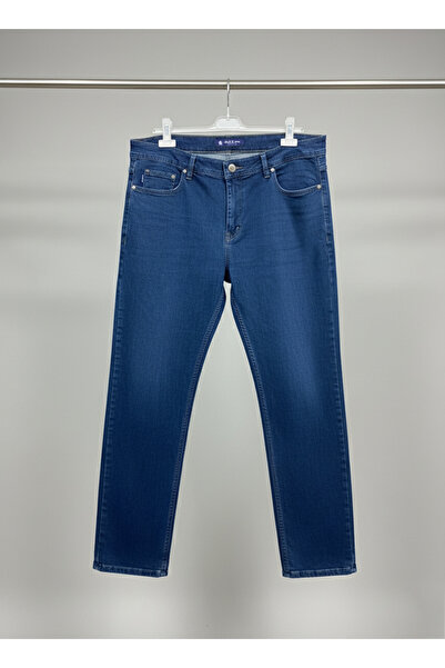 FATELLA Pantaloni din denim Lycra pentru bărbați, cu picior îngust, albastru ...