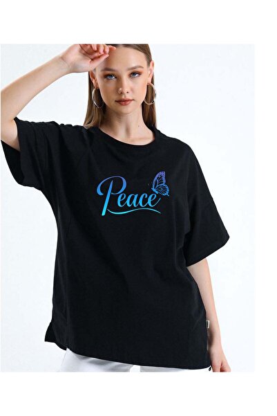 ASELİNDA Tricou Peace Kelebek cu imprimeu (adăugați 2 articole pentru a face ...