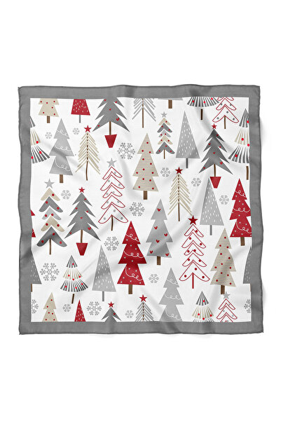 nehir eşarp Yılbaşı Desen Fular Bandana 50x50 Cm