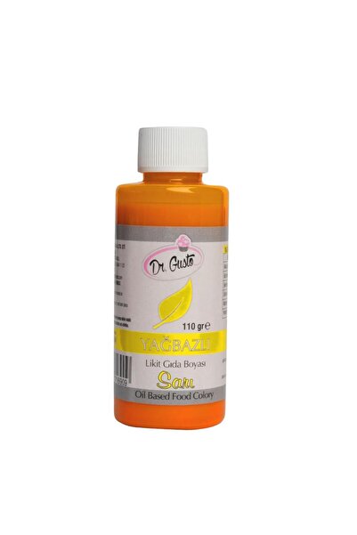 Dr. Gusto Yağ Bazlı Likit Sarı 110 Gr Gıda Boyası – Çikolata, Yağlı Karışımlar ve Şekerlemeler İçin Yoğun Ren
