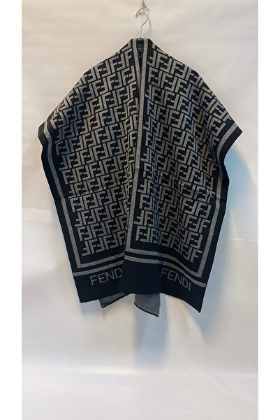 Onur Poncho - Woven Fabric Knitwear Hijab Poncho Winter Keep Warm Outerwear Quality Fashion Store