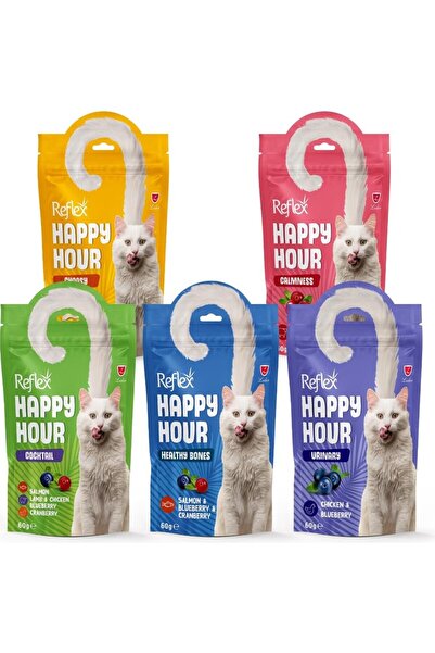 Reflex Happy Hour 5 Çeşit Kedi Ödül Maması