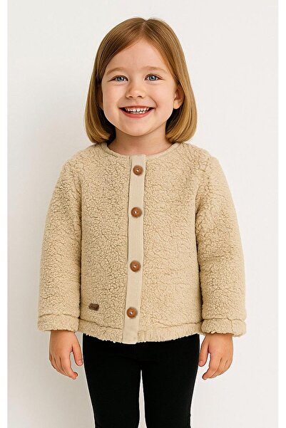 Overdo Girl's Lined Teddy Plush Sandak Jacket - Cardigan