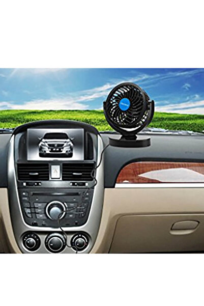 BASE Set of 2 Portable Car Fans 15W Black MARS 306