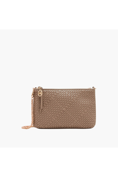 Anne Klein Textured Crossbody Bag with Chain Strap