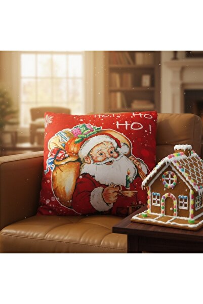 OEM Decorative Christmas pillowcase, with inner zipper, polyester, 6220-2504