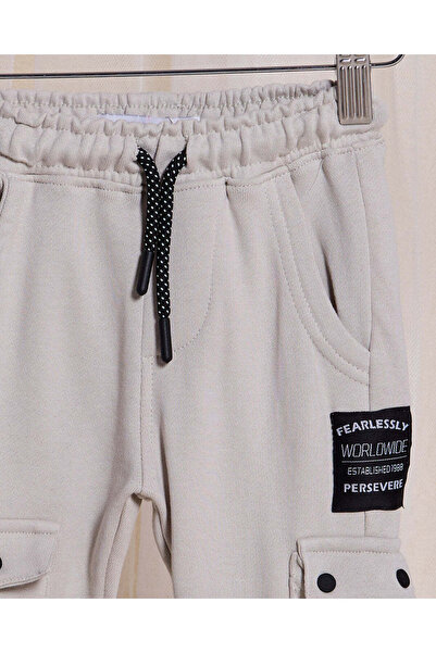 REDTAG Infant Boys Grey Cargo Joggers