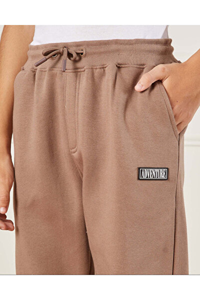 REDTAG Senior Boys Plain Brown Adventure Track Pants