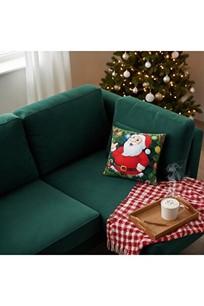 OEM Decorative Christmas pillowcase, with inner zipper, polyester, 6220-2512