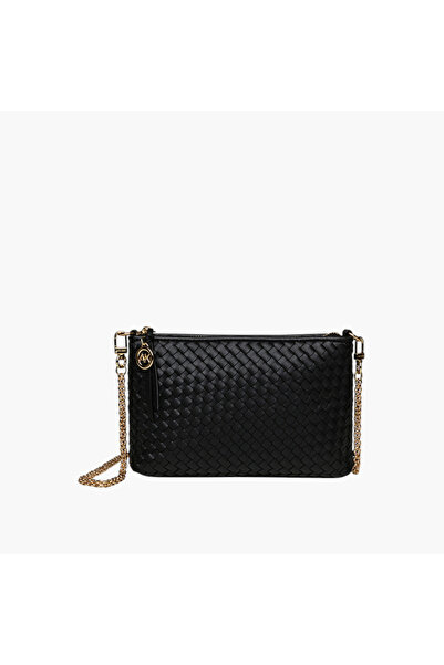 Anne Klein Textured Crossbody Bag with Chain Strap