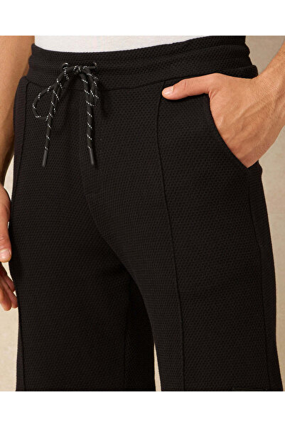 REDTAG Men Black Lounge Shorts