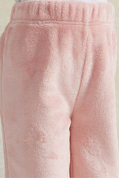 REDTAG Girls Pink Velour Active Pants