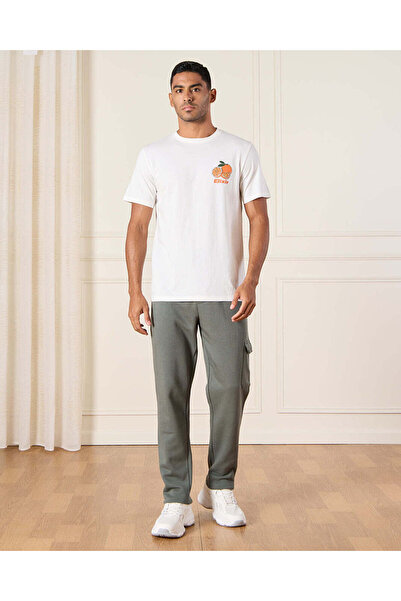 REDTAG Men Grey Cargo Jogger