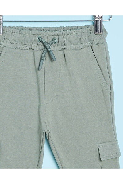 REDTAG Infant Boys Green Track pants