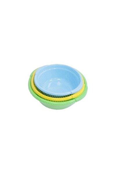 sterk Set of 3 Square Plastic Basins (5L, 7L, 12L)
