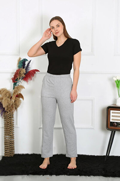 alfa expres Clothing Women's Cotton Pocketed 3 Thread Bottom Sweatpants Gray