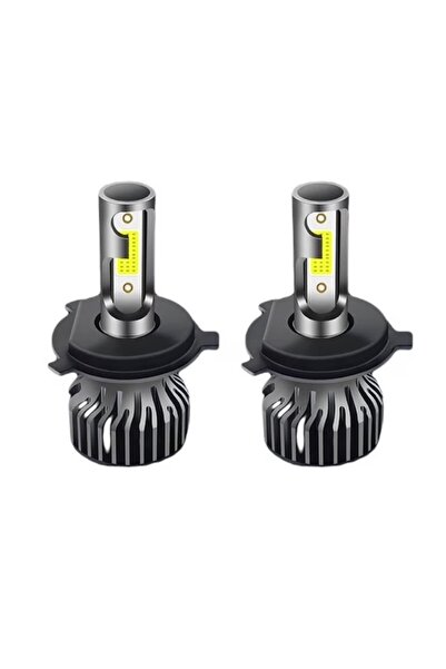 Ruan Set of 2 COB H4 car bulbs, 100W, cold white light, 12000 lumens