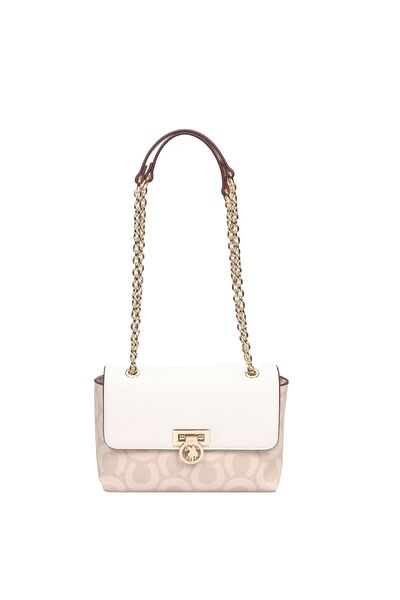 U.S. Polo Assn. Бежева жіноча сумка через плече Us23206