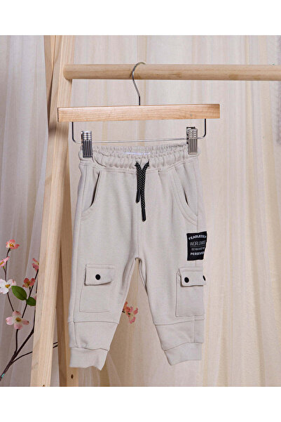 REDTAG Infant Boys Grey Cargo Joggers