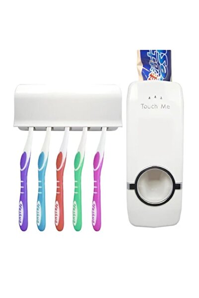 FONIX Dozator de pastă de dinți SmartClean — Dozare precisă, Depozitare periu...