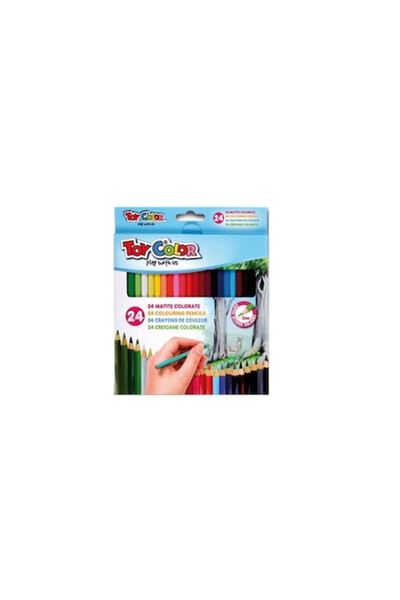 Toy Color Set de 24 de creioane colorate