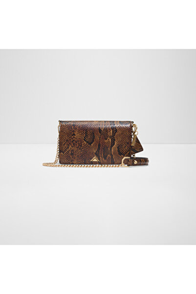 Aldo حقيبة ليليث كروس بودي بطبعة حيوانية مع قفل وحزام سلسلة