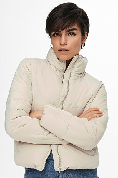 ONLY JDY Жіночий короткий пуховик - високий комір, на блискавці - Newerica