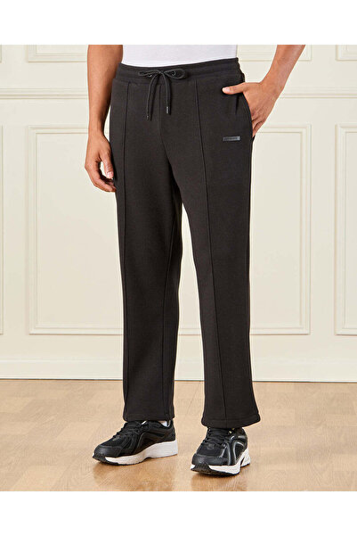 REDTAG Men Black Printed Lounge Pants