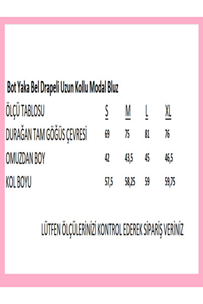 Kallisto Ecru Boat Neck Bell Draped Long Sleeve Modal Blouse