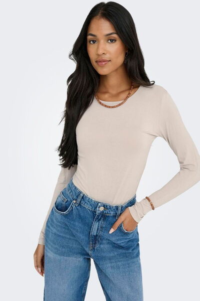 ONLY JDY Mila Жіноча блуза з довгими рукавами та V-подібним вирізом з віскози – Regular Fit