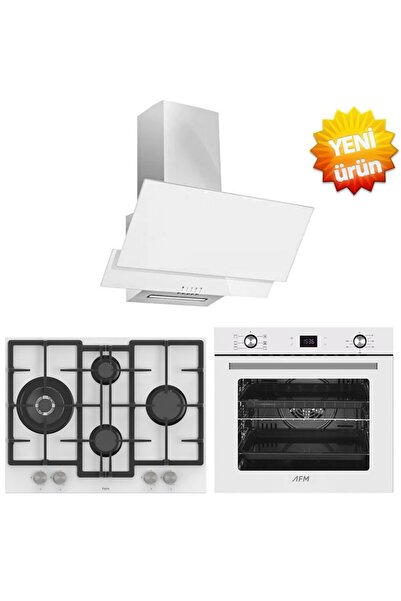 Ferre ve AFM Tech Markalı / Fazio Beyaz Cam Turbolu Ankastre Set ( CS206-FA +...