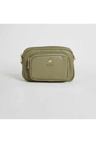 Beverly Hills Polo Club Sling Bag with Zipper and Detachable Strap