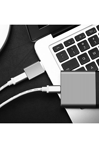 FIXED USB 3.0 to USB-C Adapter, 5Gbps Speed, 2.4A, Universal Compatible, Aluminum Body, FIXA, Gray
