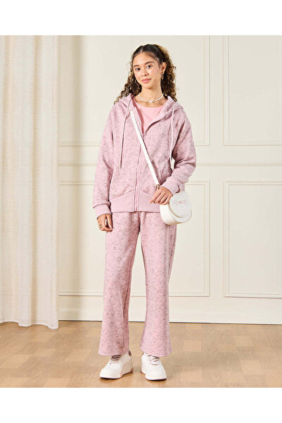REDTAG بدلة جري نشطة باللون الوردي للفتيات الكبيرات (قطعتان)